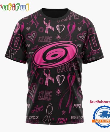Nhl Carolina Hurricanes Special Pink Breast Cancer Awareness New Design T Shirt