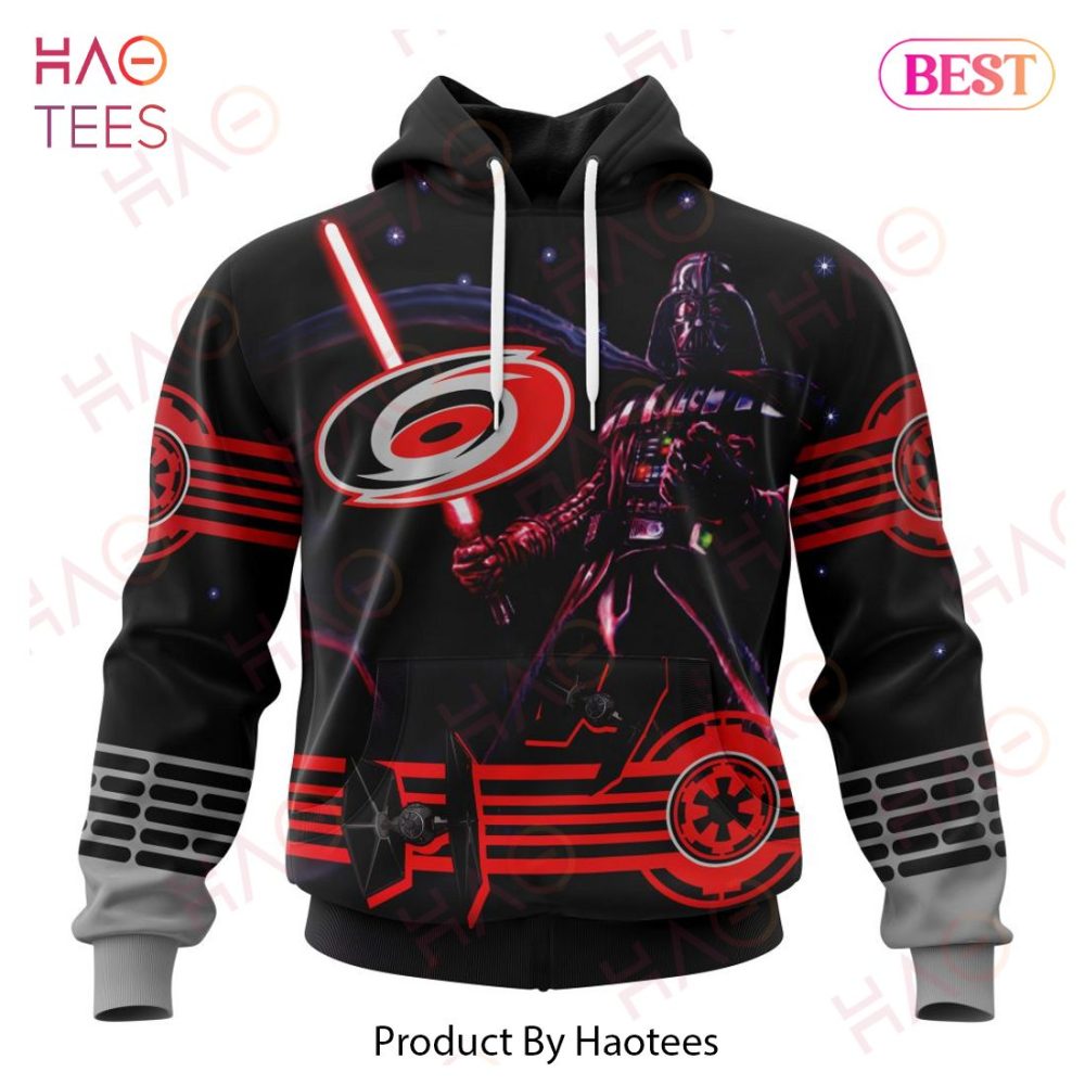 Nhl Carolina Hurricanes Specialized Starwar Darth Vader Version Jersey Hoodie