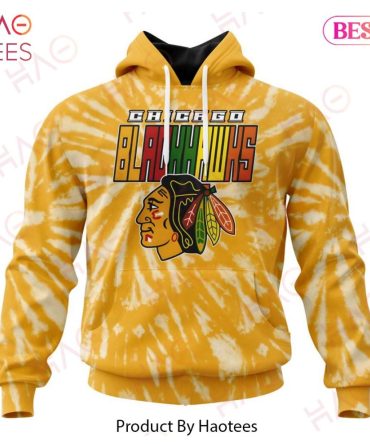 Nhl Chicago Blackhawks Special Retro Vintage Tie - Dye Hoodie