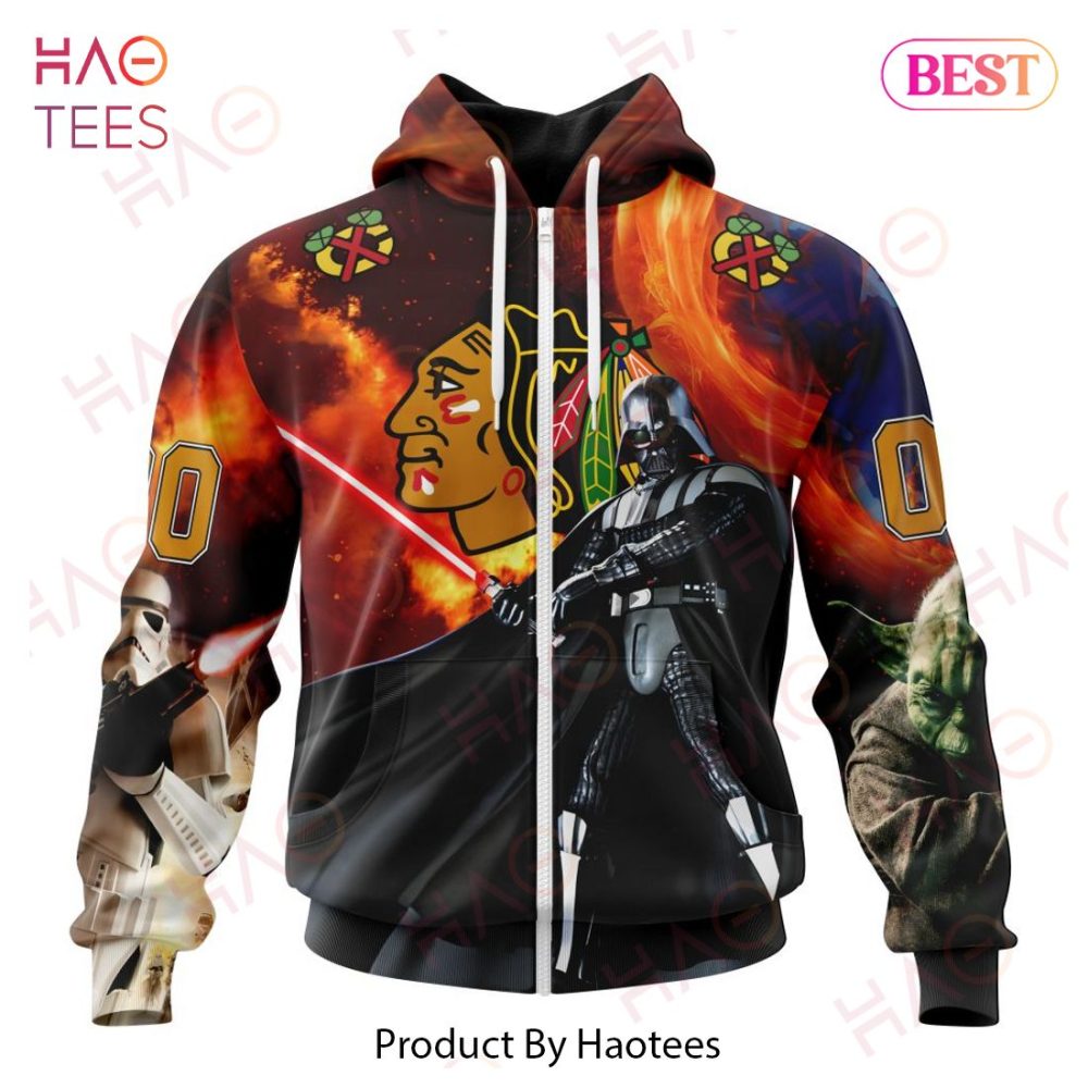 Nhl Chicago Blackhawks Specialized Design X Star War Hoodie - Image 2