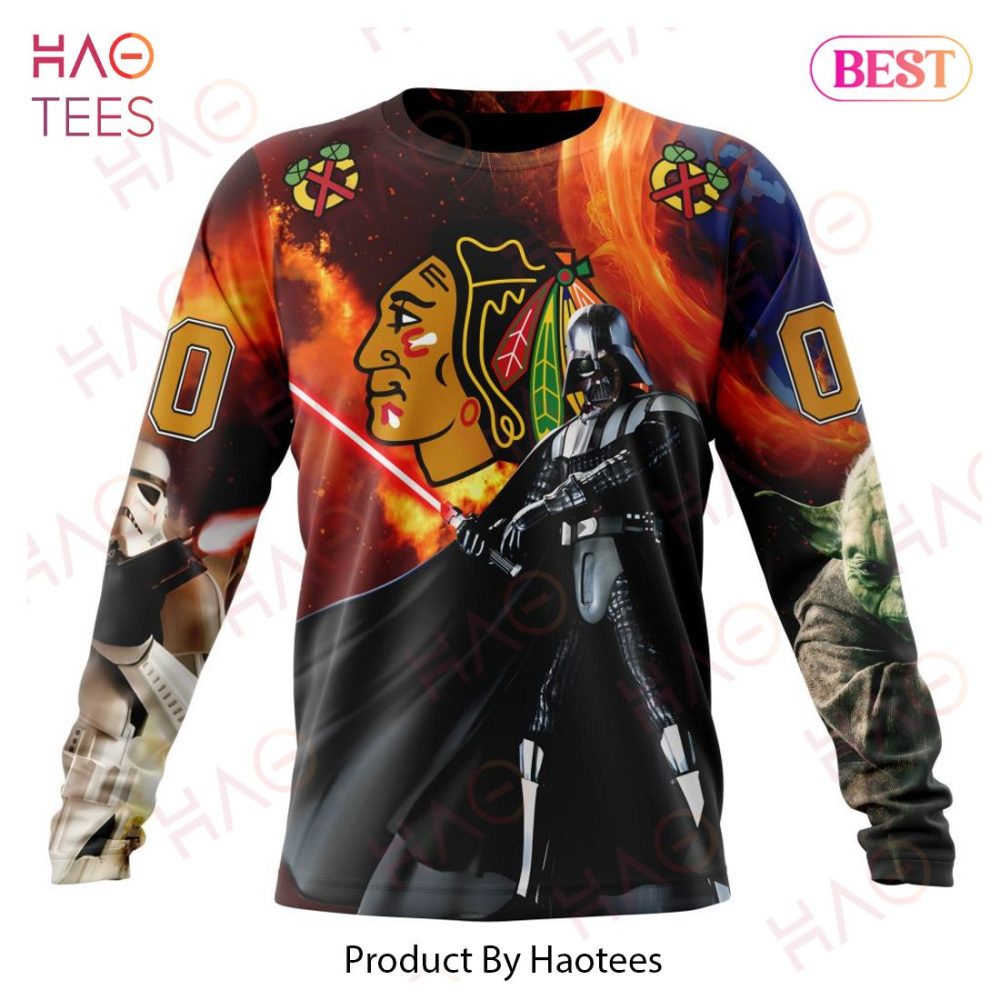 Nhl Chicago Blackhawks Specialized Design X Star War Hoodie - Image 6