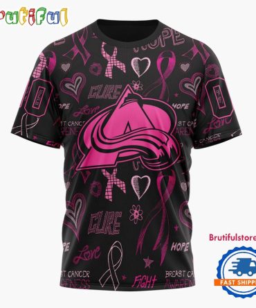 Nhl Colorado Avalanche Special Pink Breast Cancer Awareness New Design T Shirt