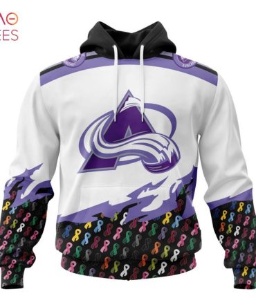 Nhl Colorado Avalanche, Specialized Kits In October We Stand Together We Can Beat Cancer