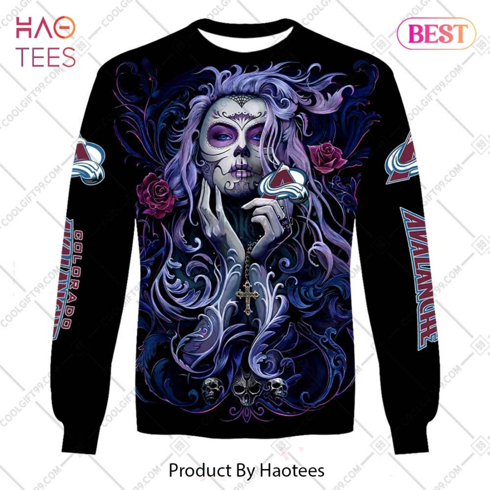 Nhl Colorado Avalanche Tattoo Girl Artwork 2023 Hoodie, T-Shirt, Zip Hoodie, Sweatshirt - Image 4