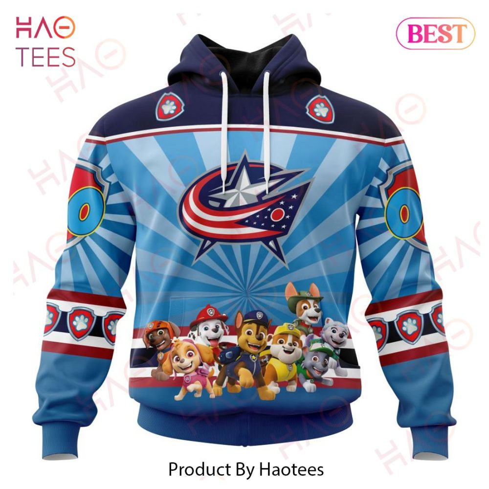 Nhl Columbus Blue Jackets Special Paw Patrol Kits Hoodie