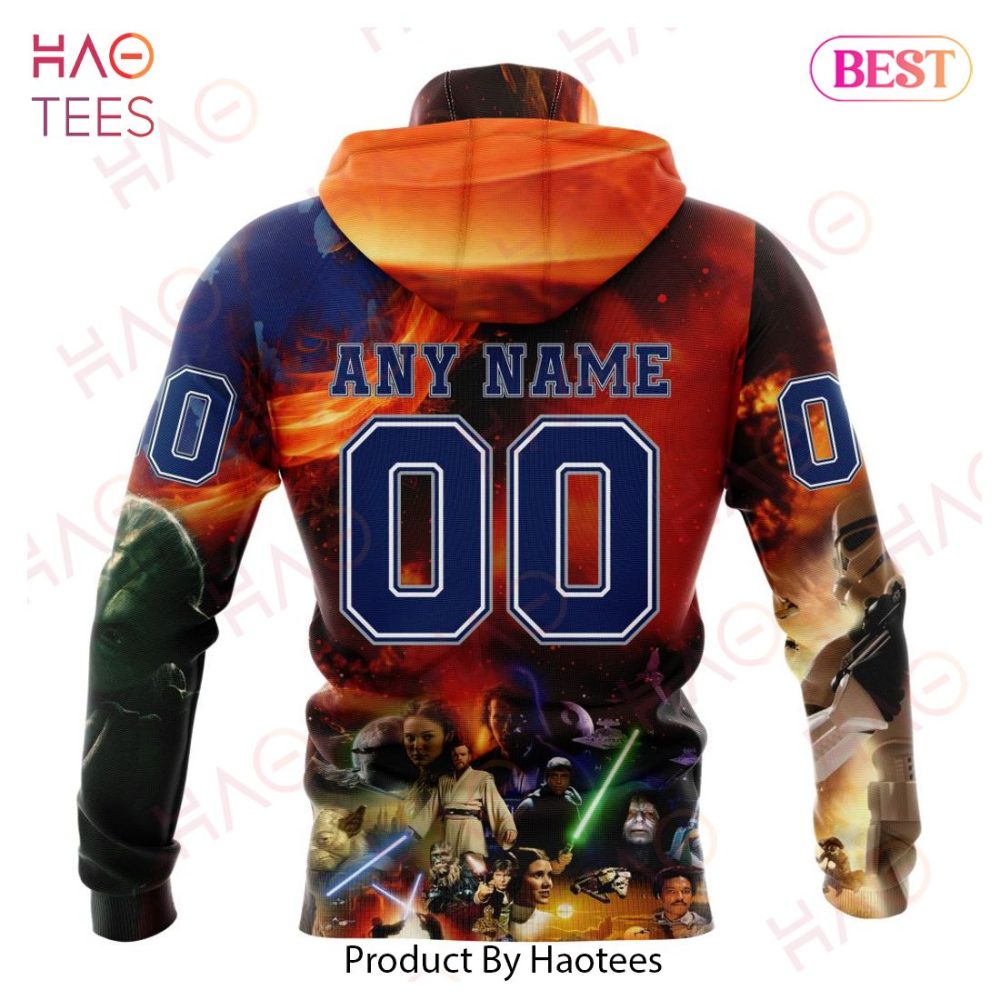 Nhl Columbus Blue Jackets Specialized Design X Star War Hoodie - Image 5