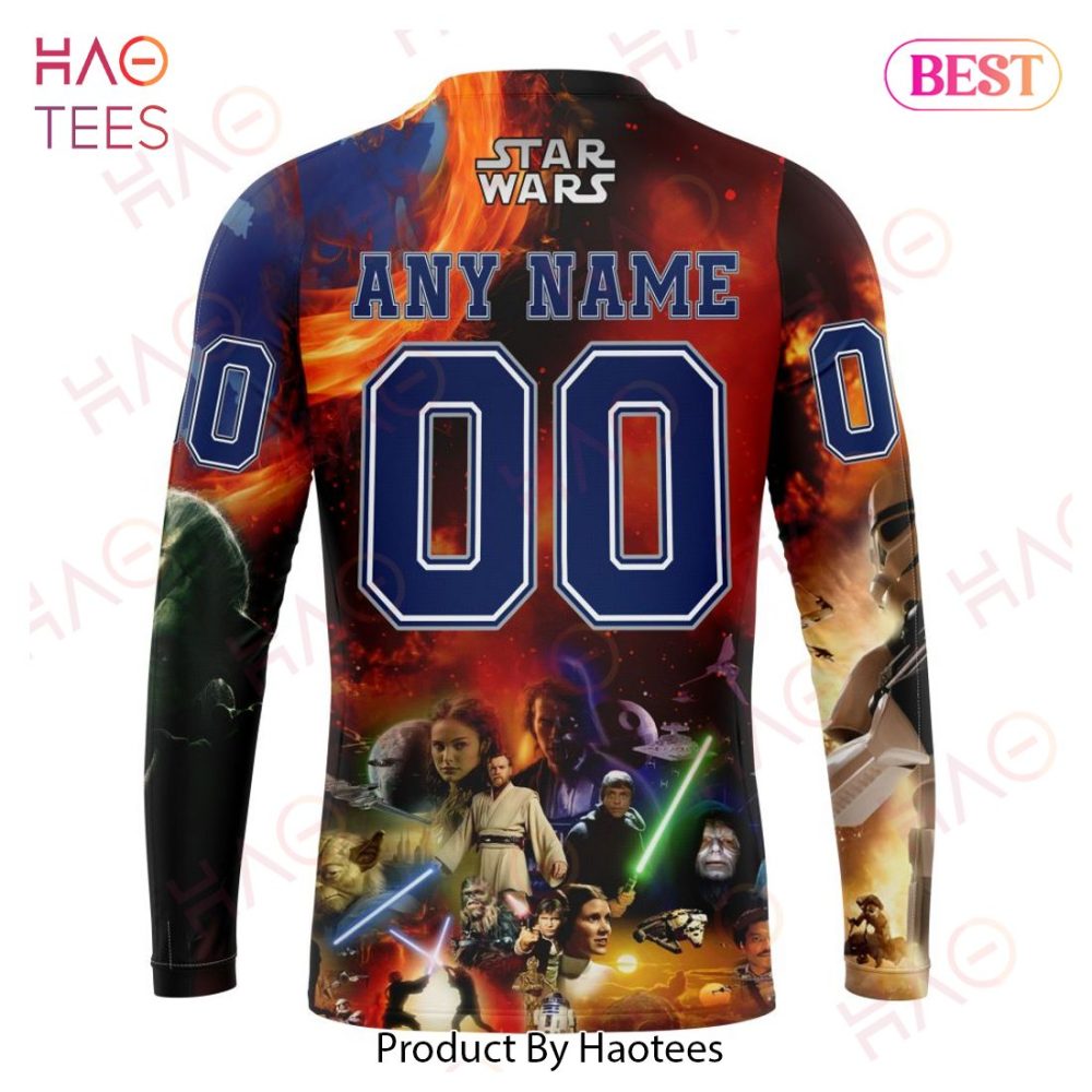 Nhl Columbus Blue Jackets Specialized Design X Star War Hoodie - Image 7