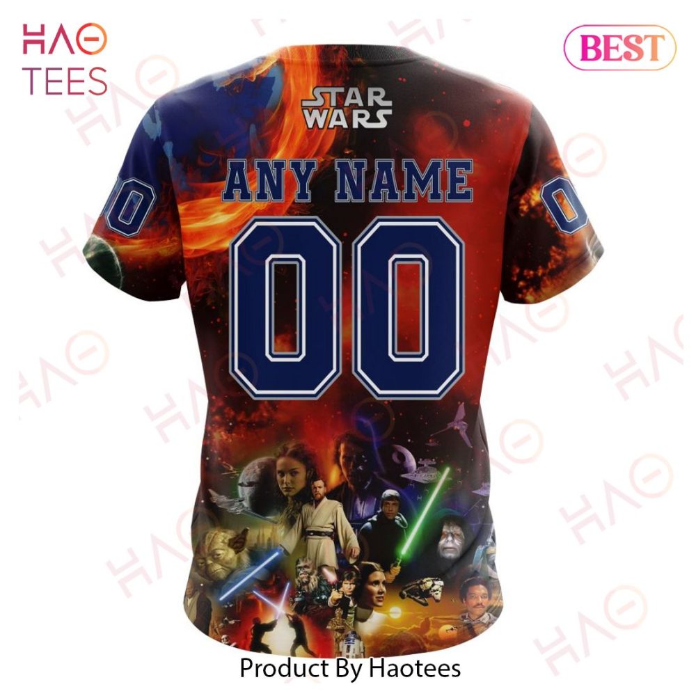 Nhl Columbus Blue Jackets Specialized Design X Star War Hoodie - Image 9
