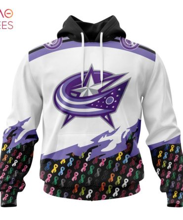 Nhl Columbus Blue Jackets, Specialized Kits In October We Stand Together We Can Beat Cancer