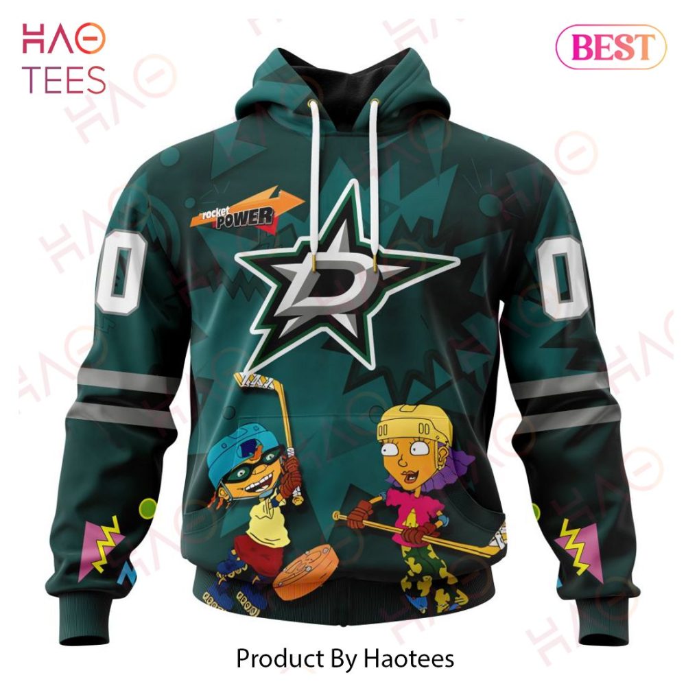 Nhl Dallas Stars Specialized For Rocket Power 3D Hoodie