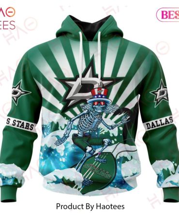 Nhl Dallas Stars Specialized Kits For The Grateful Dead Hoodie