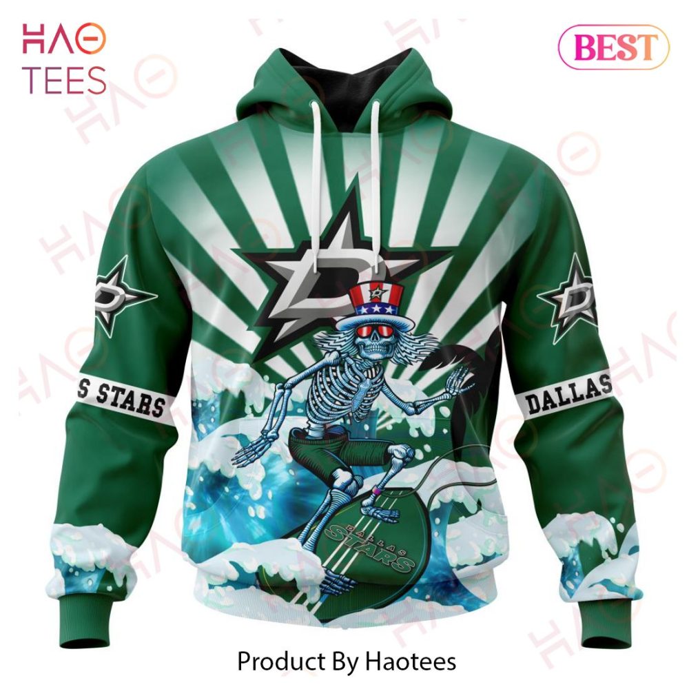 Nhl Dallas Stars Specialized Kits For The Grateful Dead Hoodie