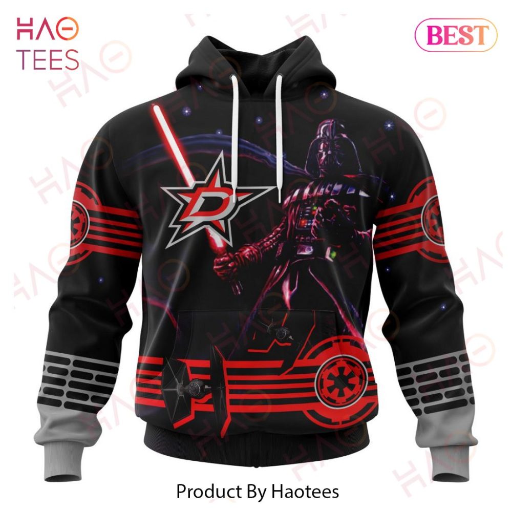 Nhl Dallas Stars Specialized Starwar Darth Vader Version Jersey Hoodie