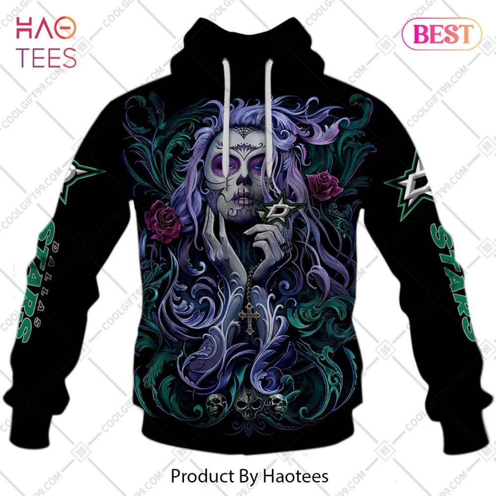 Nhl Dallas Stars Tattoo Girl Artwork 2023 Hoodie, T-Shirt, Zip Hoodie, Sweatshirt - Image 2