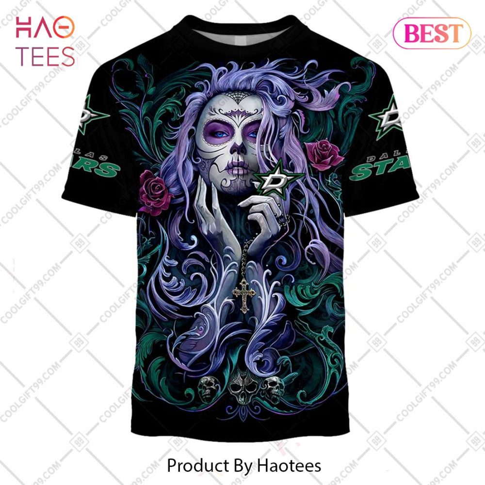 Nhl Dallas Stars Tattoo Girl Artwork 2023 Hoodie, T-Shirt, Zip Hoodie, Sweatshirt - Image 3