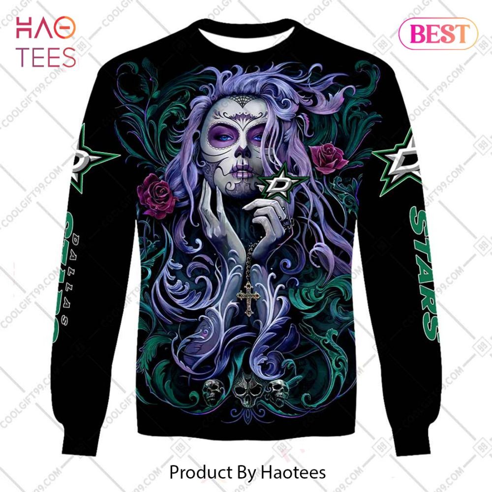 Nhl Dallas Stars Tattoo Girl Artwork 2023 Hoodie, T-Shirt, Zip Hoodie, Sweatshirt - Image 4