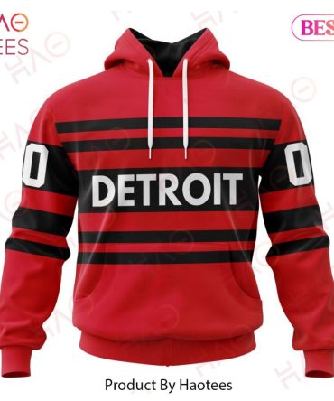 Nhl Detroit Red Wings Reverse Retro Kits Hoodie