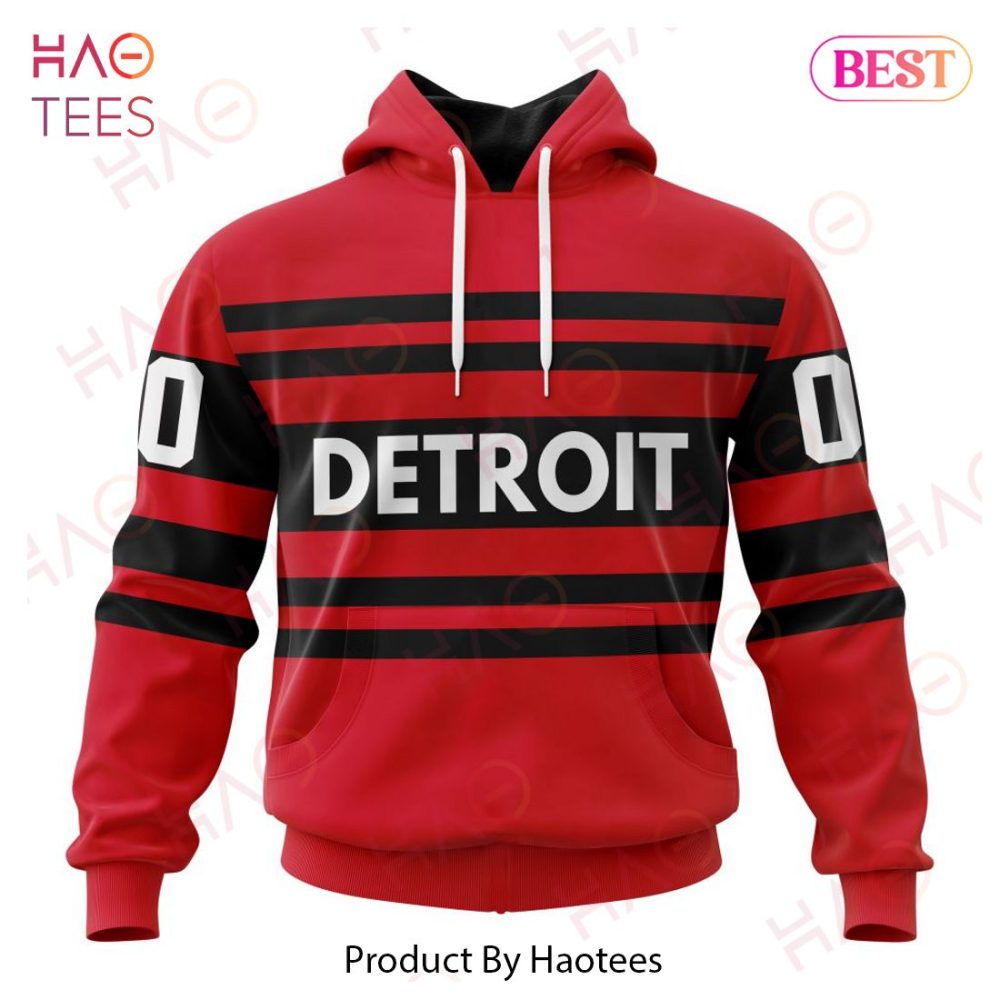 Nhl Detroit Red Wings Reverse Retro Kits Hoodie
