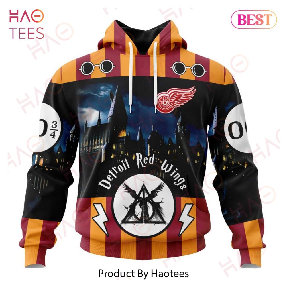Nhl Detroit Red Wings Special Design With Harry Potter Theme 3D Hoodie