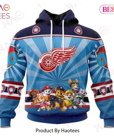 Nhl Detroit Red Wings Special Paw Patrol Kits Hoodie