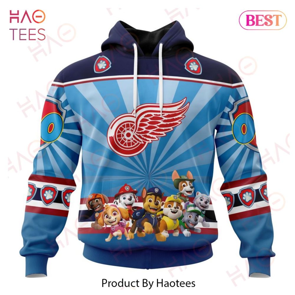 Nhl Detroit Red Wings Special Paw Patrol Kits Hoodie