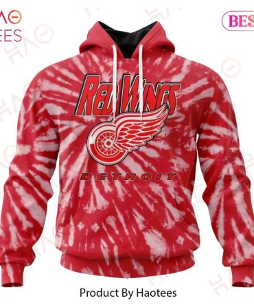 Nhl Detroit Red Wings Special Retro Vintage Tie - Dye Hoodie