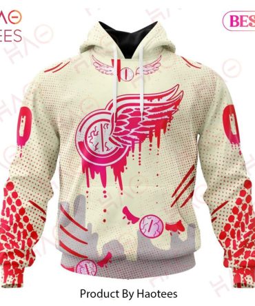 Nhl Detroit Red Wings Specialized Jersey For Halloween Night Hoodie