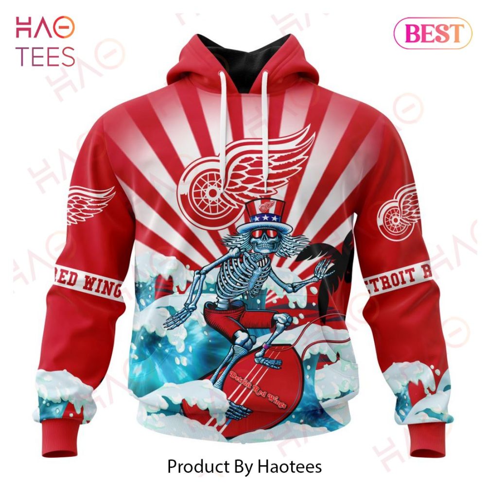 Nhl Detroit Red Wings Specialized Kits For The Grateful Dead Hoodie