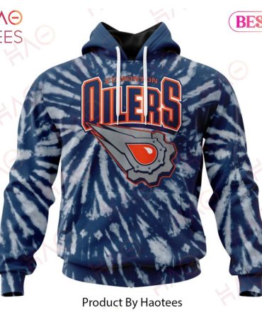 Nhl Edmonton Oilers Special Retro Vintage Tie - Dye Hoodie