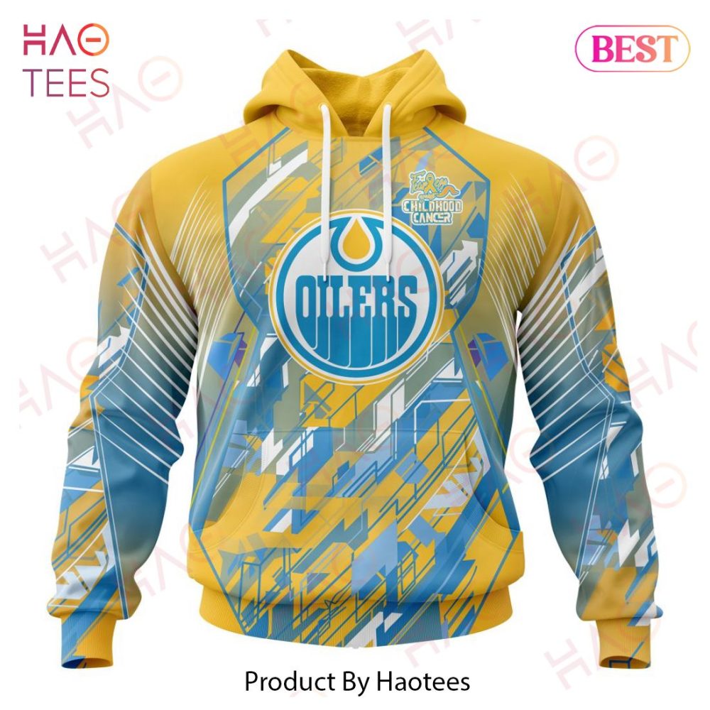Nhl Edmonton Oilers Specialized Design Fearless Against Childhood Cancers 3D Hoodie