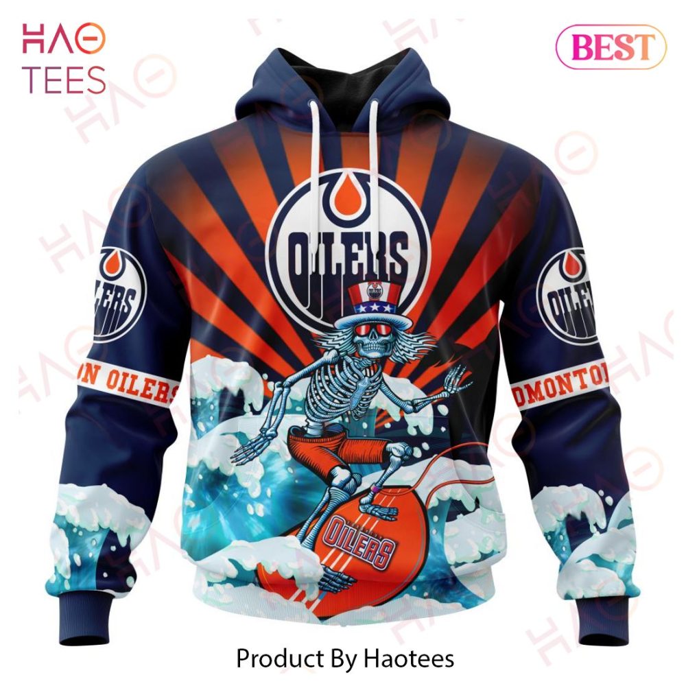 Nhl Edmonton Oilers Specialized Kits For The Grateful Dead Hoodie