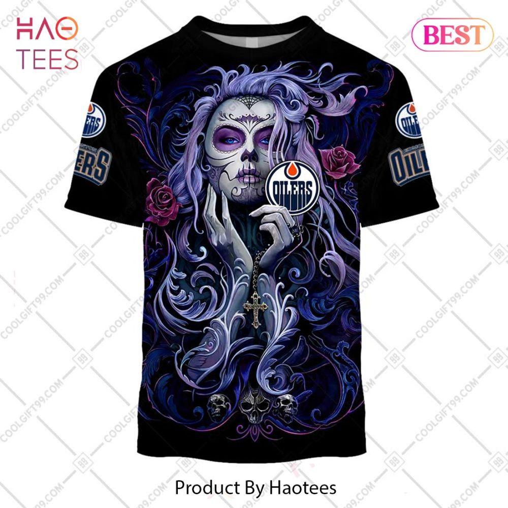 Nhl Edmonton Oilers Tattoo Girl Artwork 2023 Hoodie, T-Shirt, Zip Hoodie, Sweatshirt - Image 3