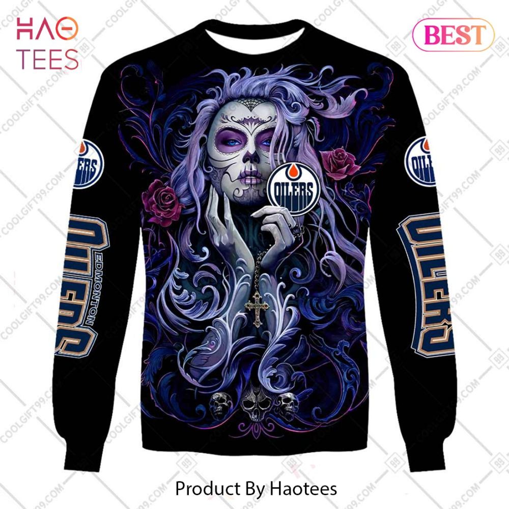 Nhl Edmonton Oilers Tattoo Girl Artwork 2023 Hoodie, T-Shirt, Zip Hoodie, Sweatshirt - Image 4