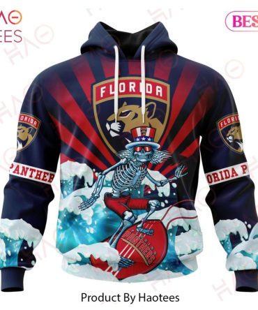 Nhl Florida Panthers Specialized Kits For The Grateful Dead Hoodie