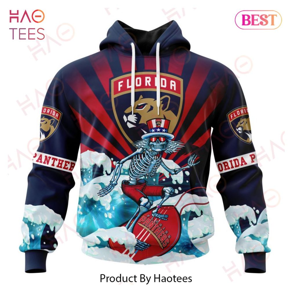 Nhl Florida Panthers Specialized Kits For The Grateful Dead Hoodie