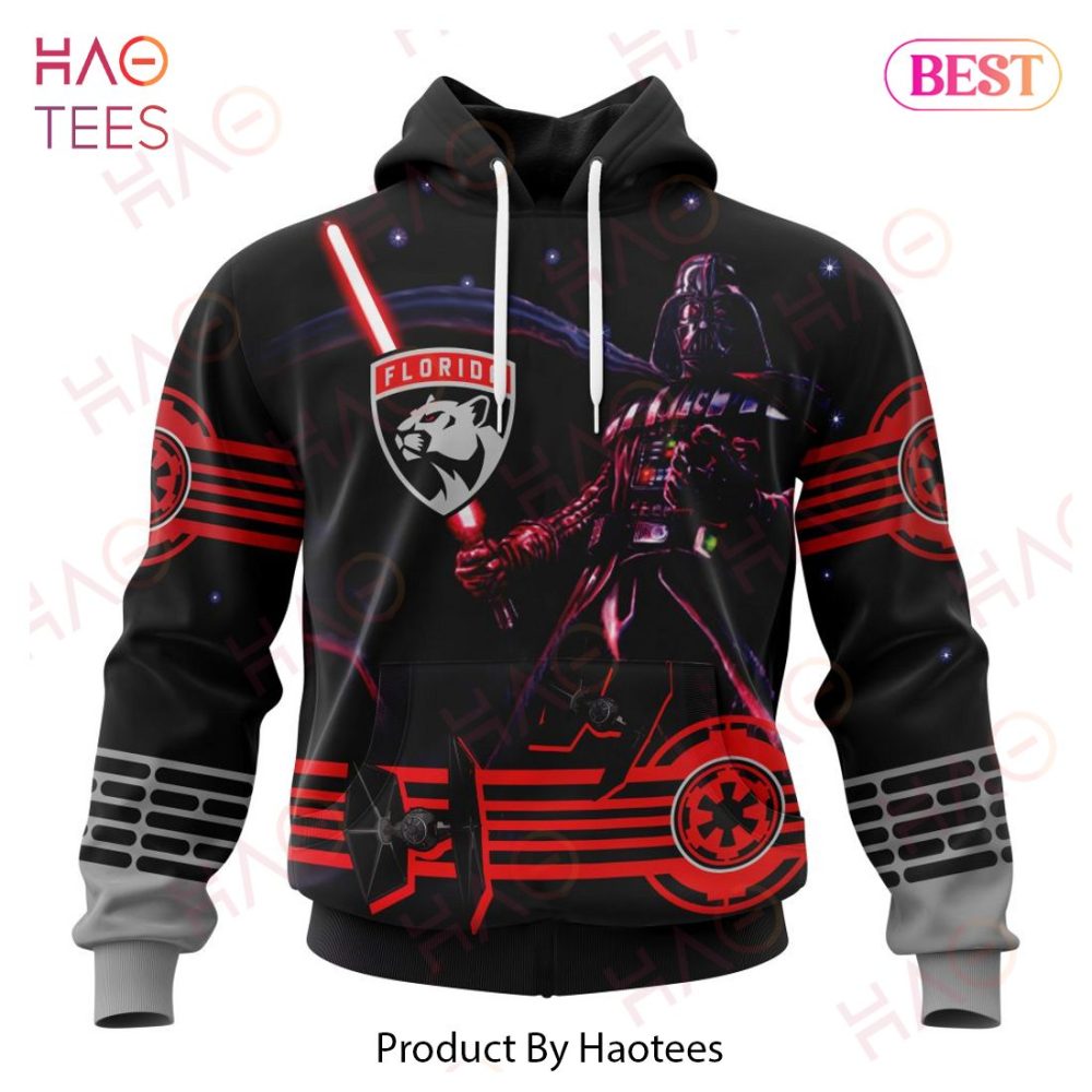Nhl Florida Panthers Specialized Starwar Darth Vader Version Jersey Hoodie