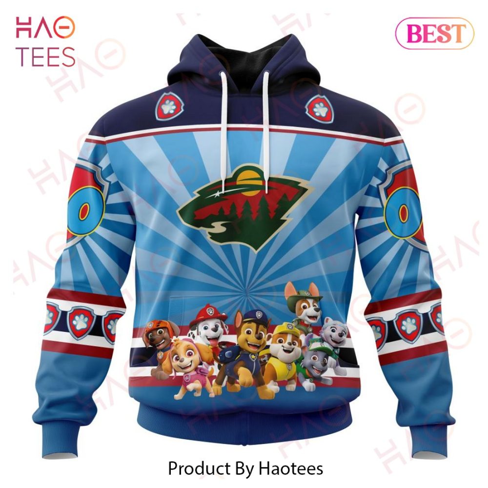 Nhl Minnesota Wild Special Paw Patrol Kits Hoodie