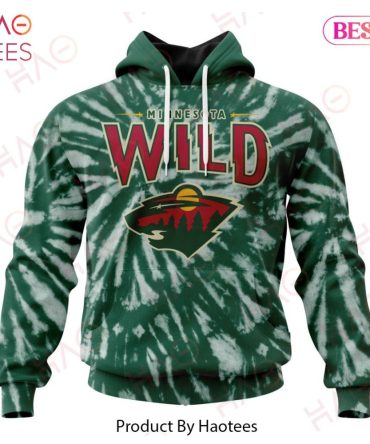 Nhl Minnesota Wild Special Retro Vintage Tie - Dye Hoodie