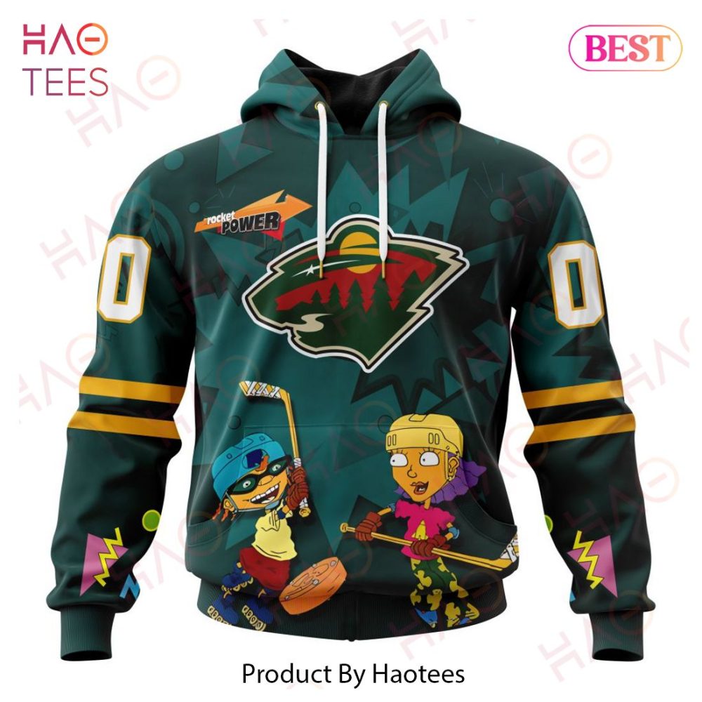 Nhl Minnesota Wild Specialized For Rocket Power 3D Hoodie