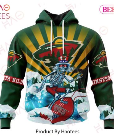 Nhl Minnesota Wild Specialized Kits For The Grateful Dead Hoodie