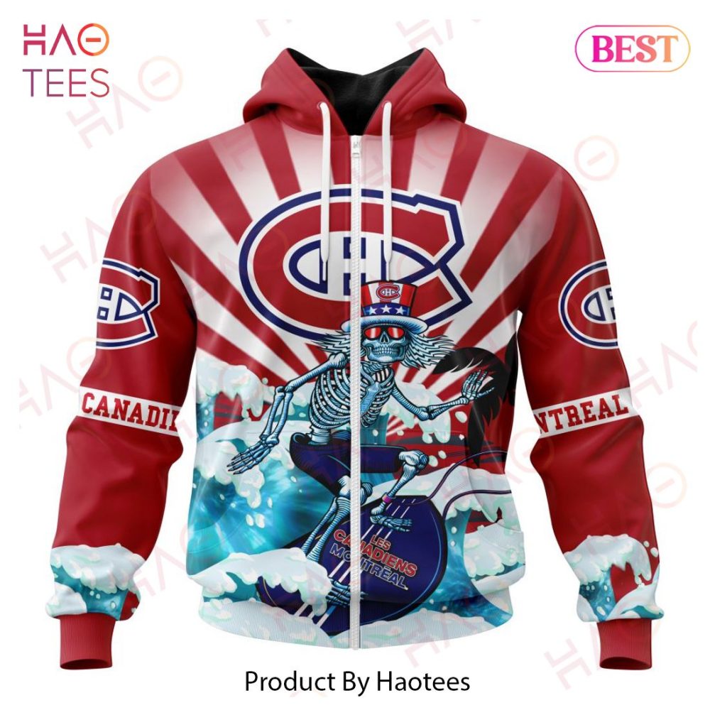 Nhl Montreal Canadiens Specialized Kits For Grateful Dead Hoodie - Image 2