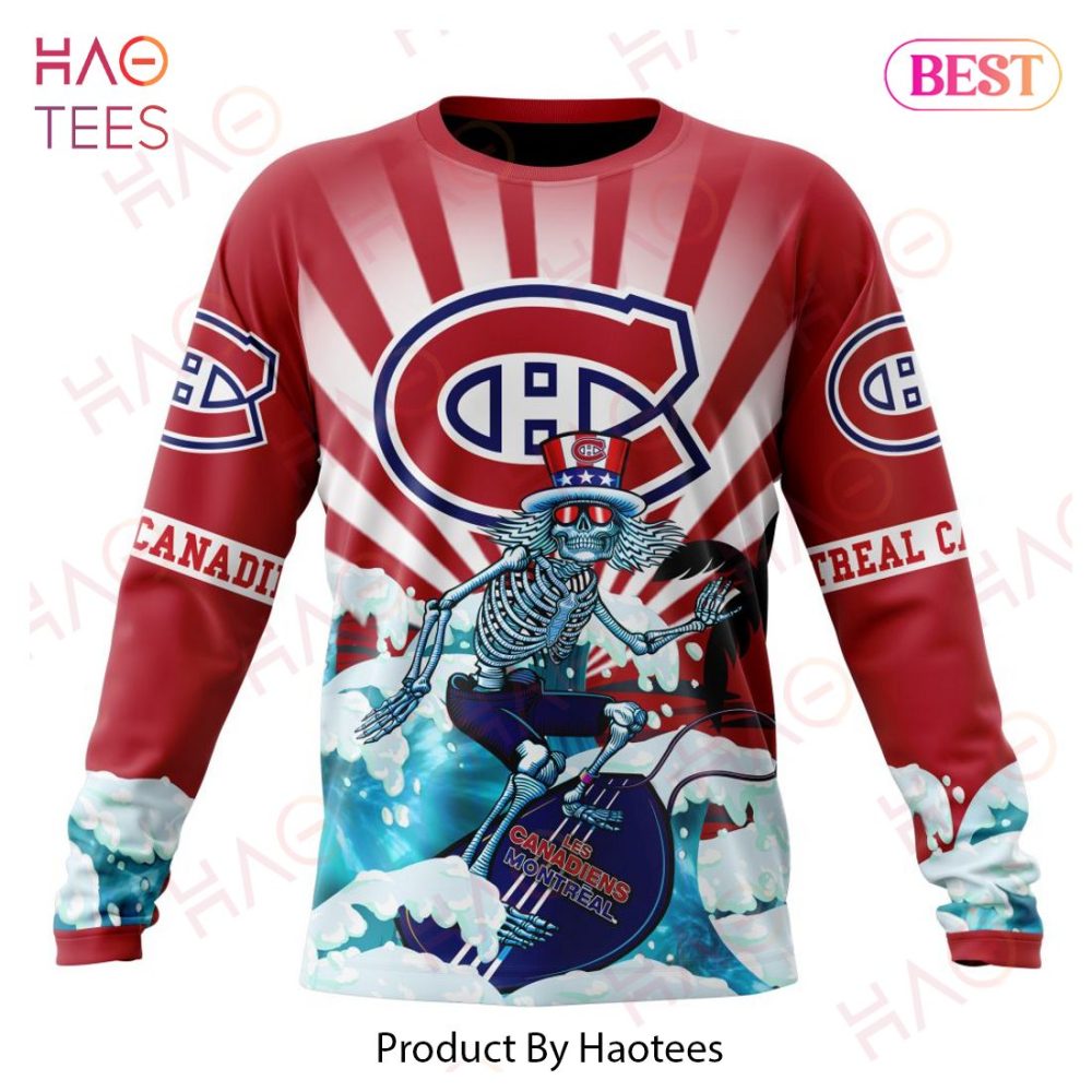Nhl Montreal Canadiens Specialized Kits For Grateful Dead Hoodie - Image 6