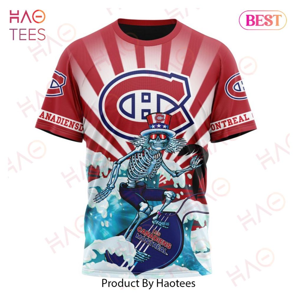 Nhl Montreal Canadiens Specialized Kits For Grateful Dead Hoodie - Image 8