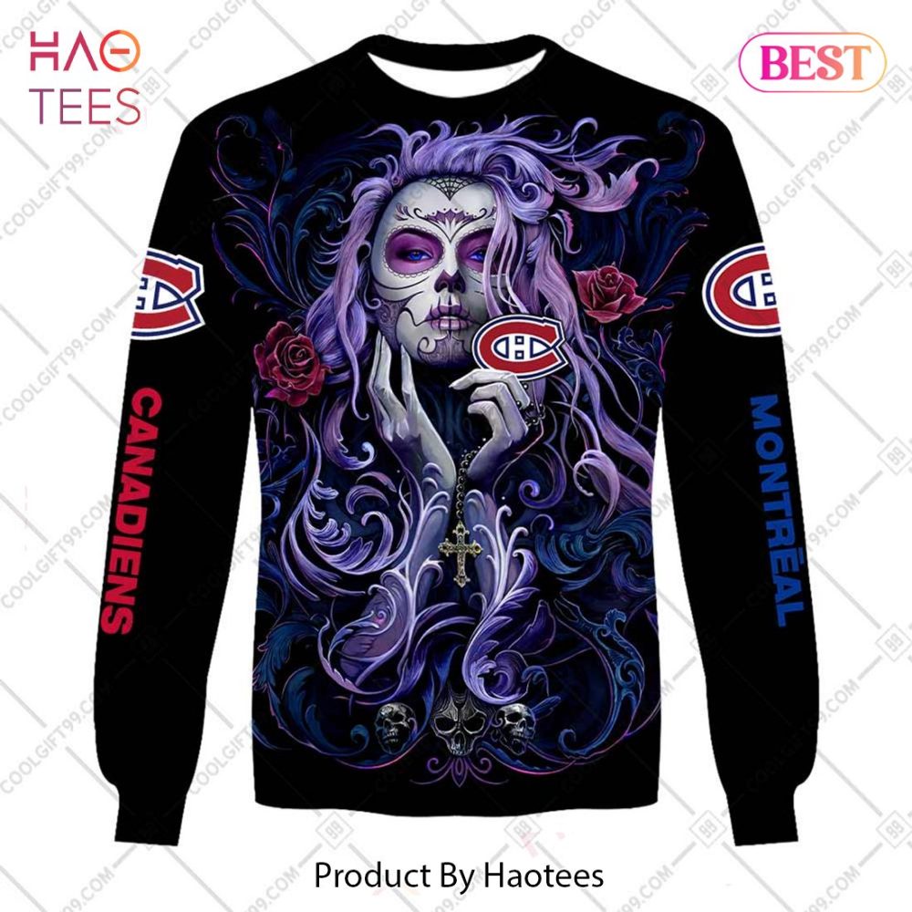 Nhl Montreal Canadiens Tattoo Girl Artwork 2023 Hoodie, T-Shirt, Zip Hoodie, Sweatshirt - Image 4