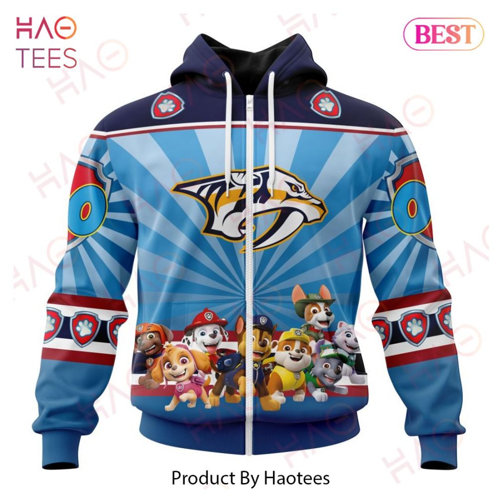 Nhl Nashville Predators Special Paw Patrol Kits Hoodie - Image 2