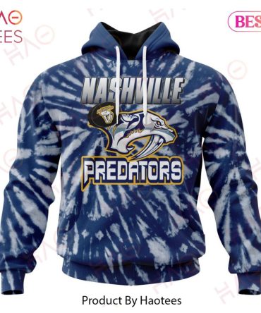 Nhl Nashville Predators Special Retro Vintage Tie - Dye Hoodie