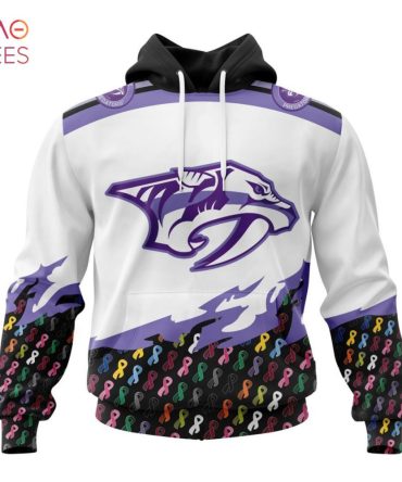 Nhl Nashville Predators, Specialized Kits In October We Stand Together We Can Beat Cancer