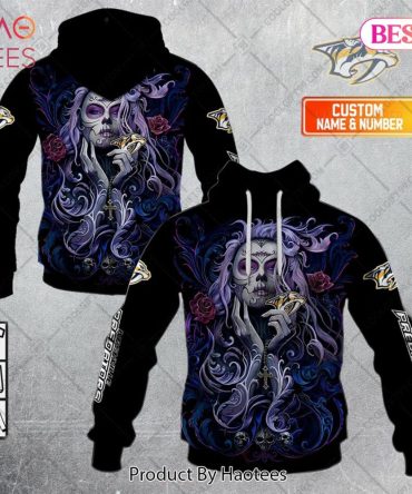 Nhl Nashville Predators Tattoo Girl Artwork 2023 Hoodie, T-Shirt, Zip Hoodie, Sweatshirt