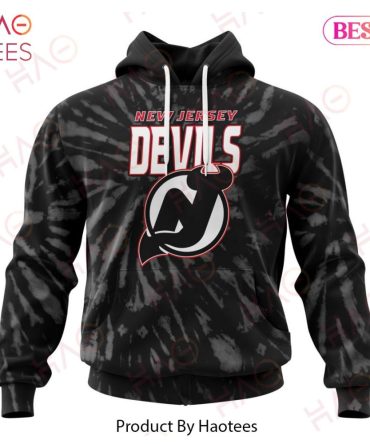 Nhl New Jersey Devils Special Retro Vintage Tie - Dye Hoodie