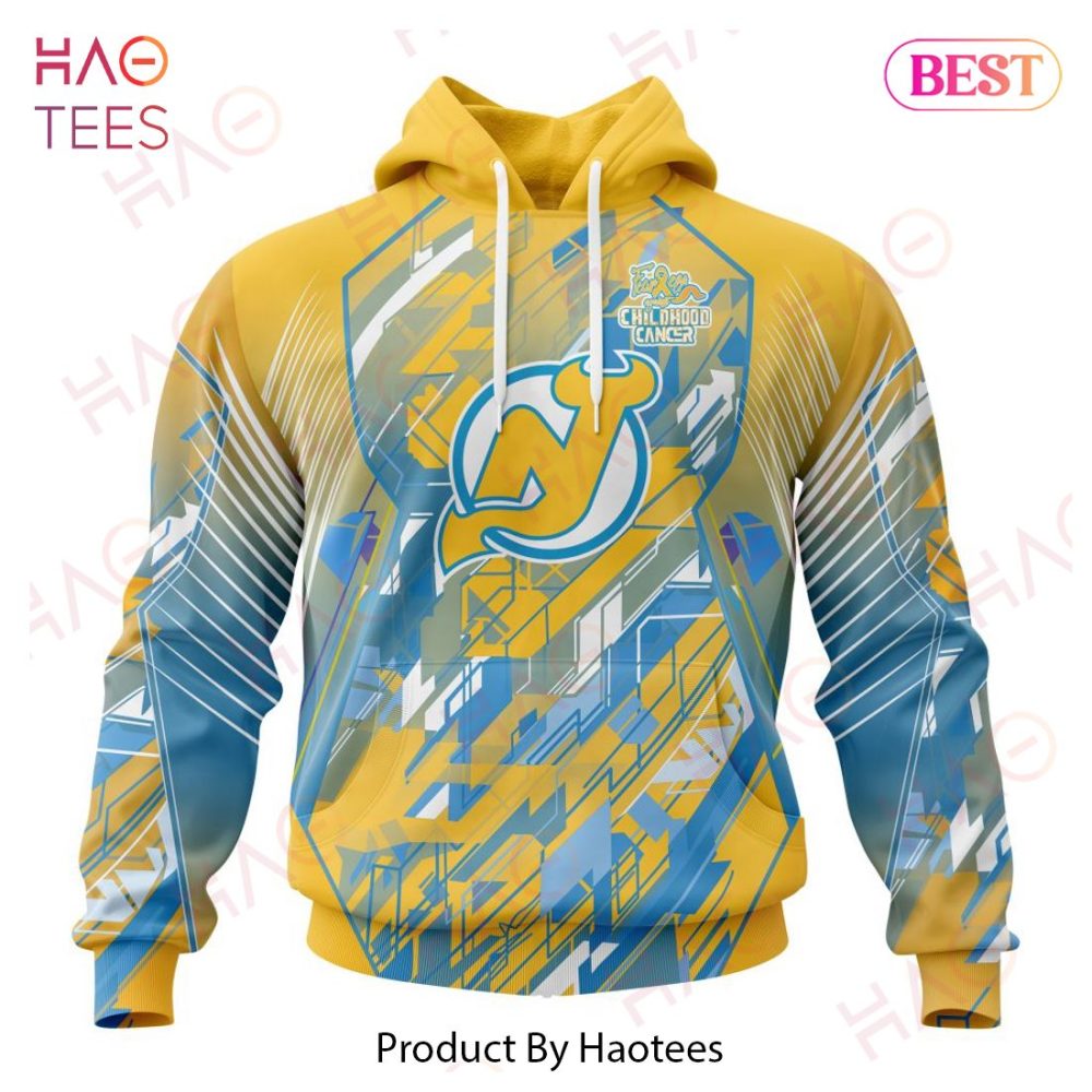 Nhl New Jersey Devils Specialized Design Fearless Against Childhood Cancers 3D Hoodie